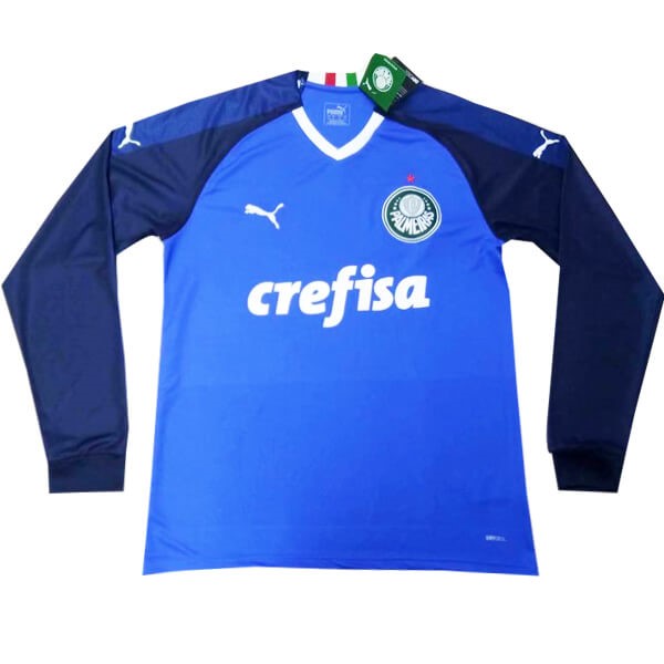 Maillot Football Palmeiras Domicile ML Gardien 2019-20 Bleu